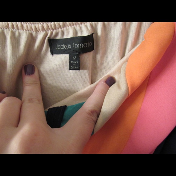 Navy and colorful chic Maxi dress - Picture 4 of 5